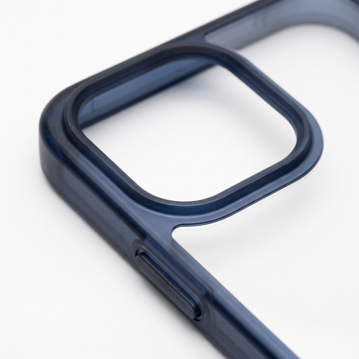 Translucent Magnetic Case with Navy Frame & Lens-Guard Border - lens-guard border detail